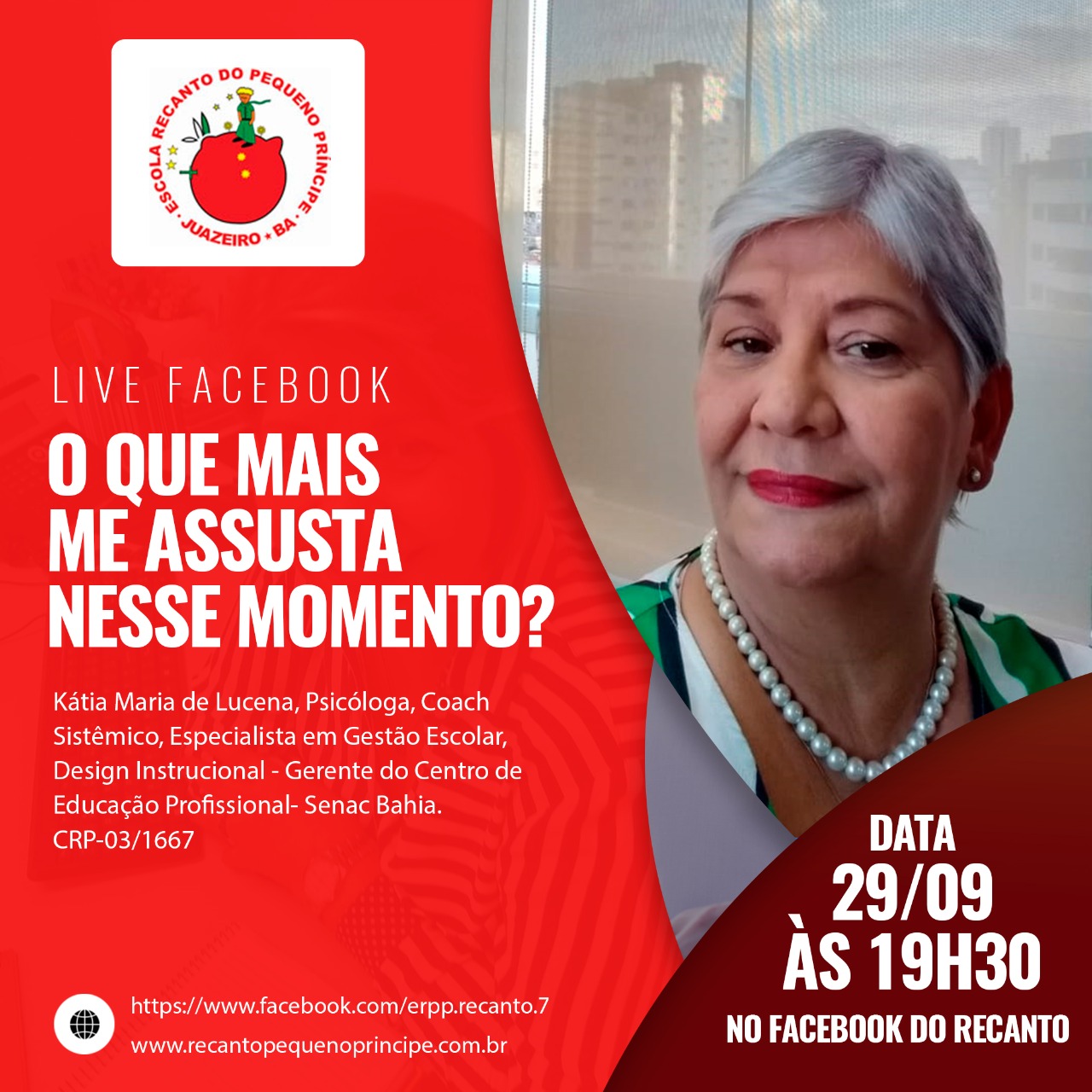 Em seu recadinho semanal Tia Oscarlina faz um convite especial as mães e pais da Escola Recanto do Pequeno Príncipe. Nesta terça-feira (29), às 19h30, teremos uma Live com uma […]