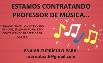 Vaga para Professor(a) de Música